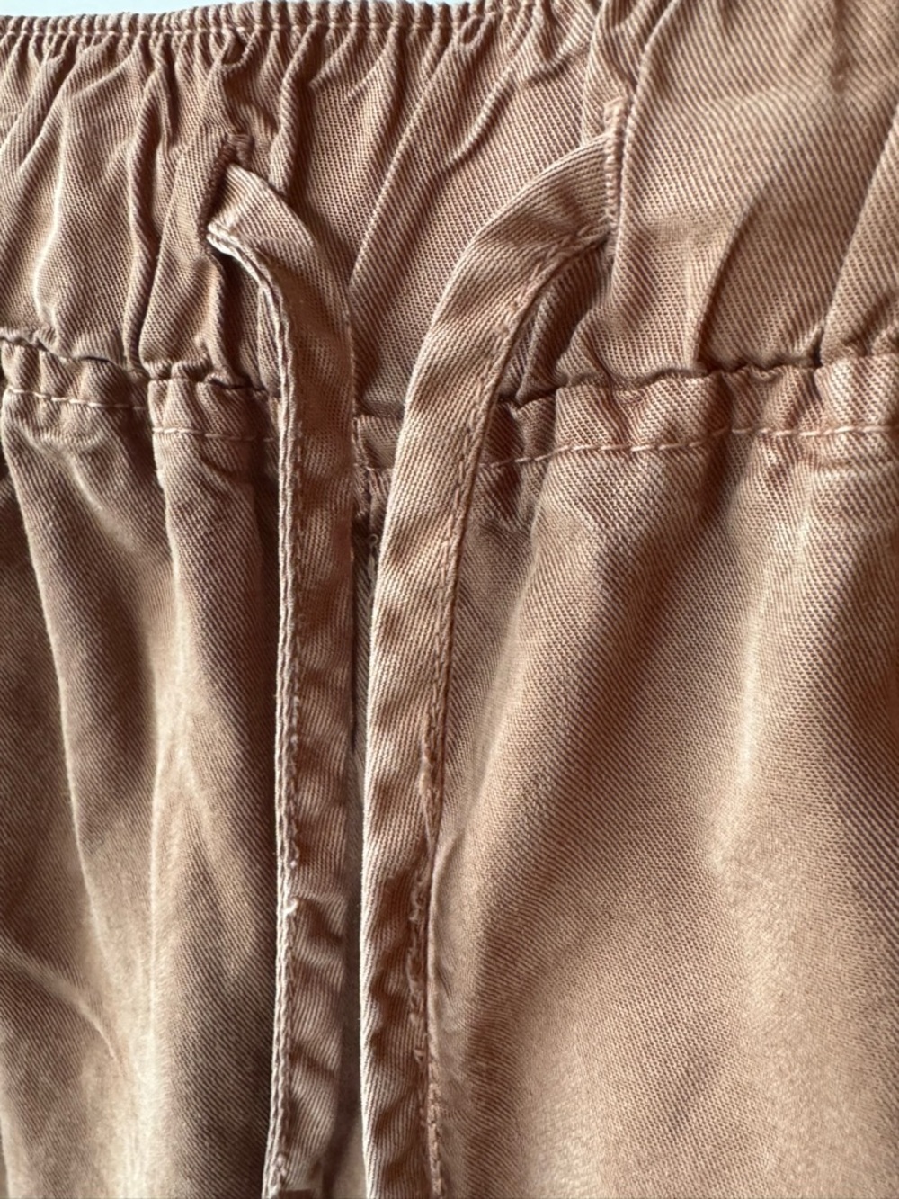 Love Tree Women's Tan Cargo drawstring joggers Large - Picture 3 of 5